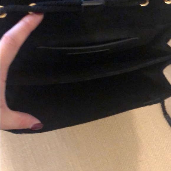 YSL black suede tassel cross body purse - Picture 3 of 7